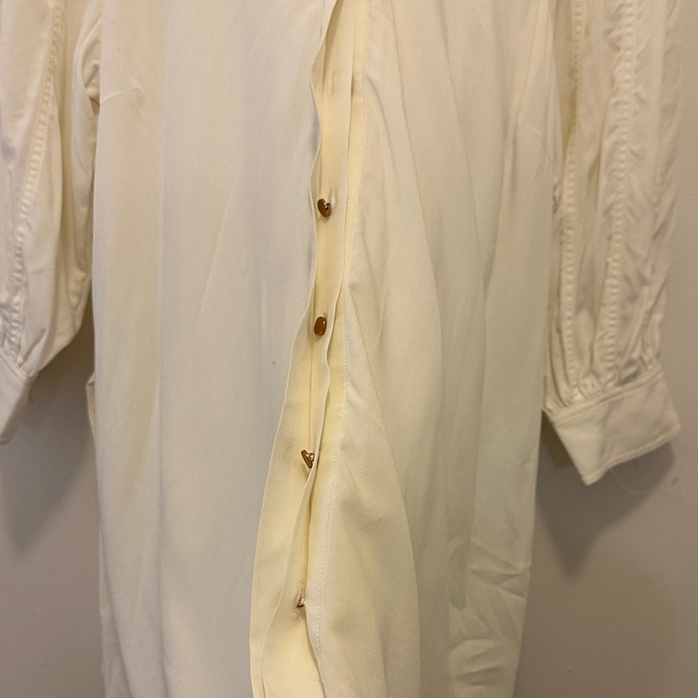 Zimmermann Cream Button-Up Blouse - Picture 6 of 15